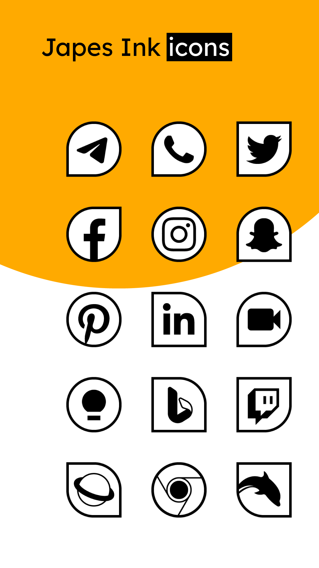 اسکرین شات 6 برنامه Japes Ink - Icon Pack