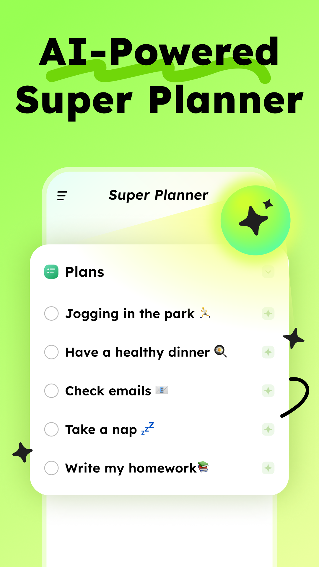 اسکرین شات 1 برنامه Super Planner: ADHD Routine AI
