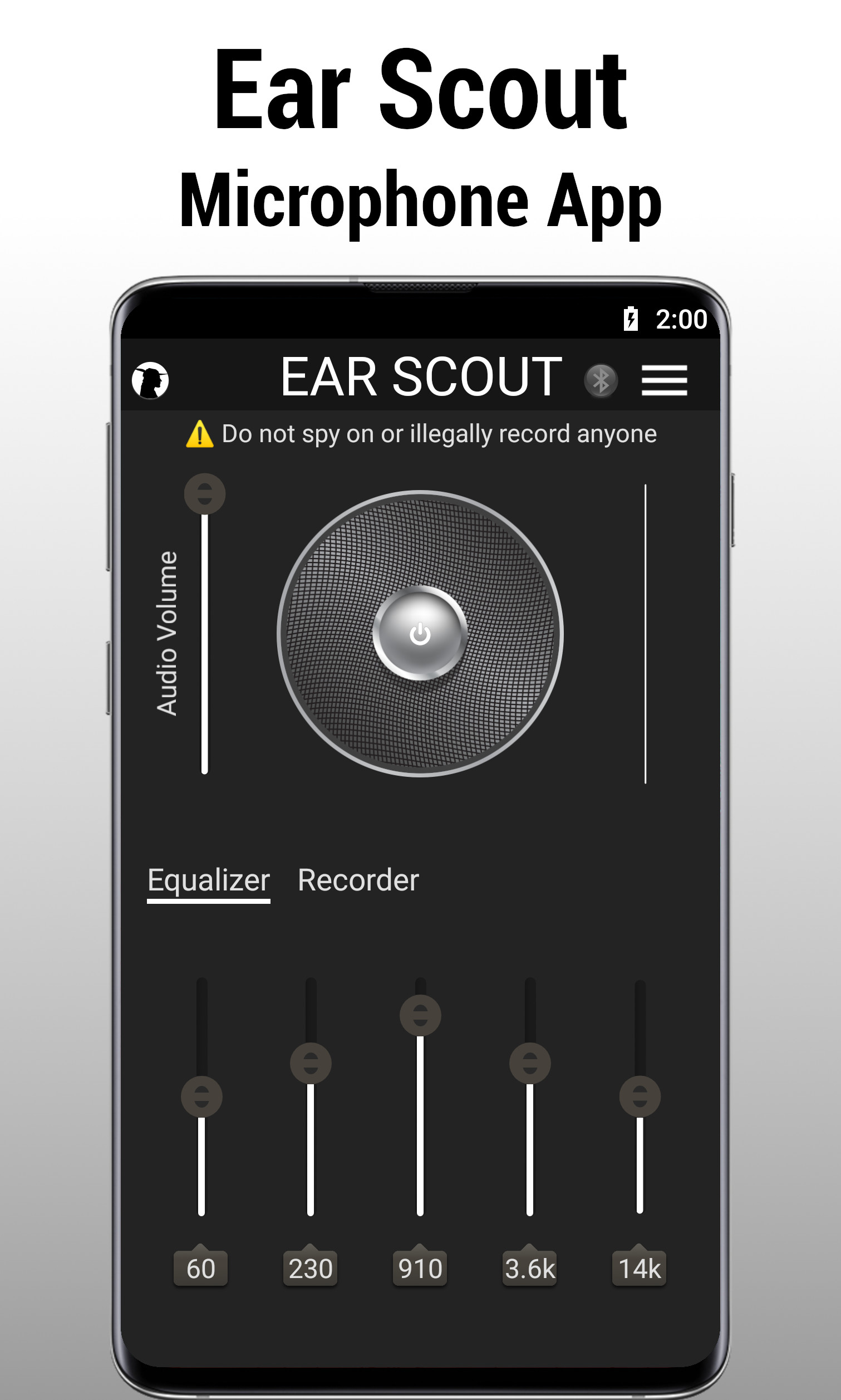 اسکرین شات 1 برنامه Ear Scout: Sound Amplifier