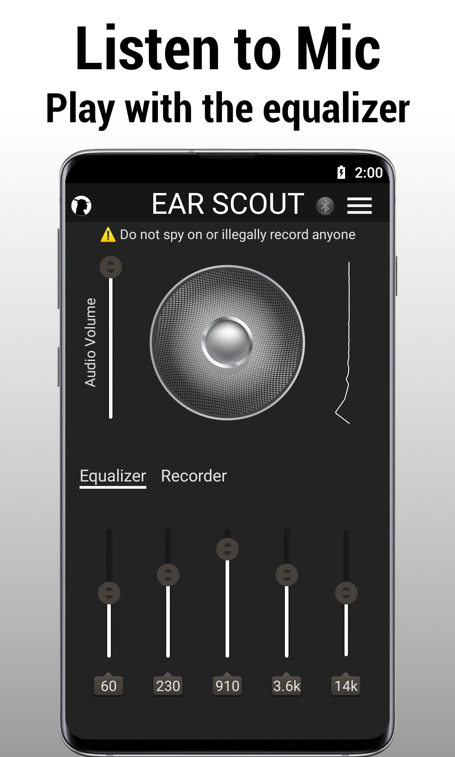 اسکرین شات 2 برنامه Ear Scout: Sound Amplifier