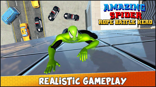 اسکرین شات 2 برنامه Amazing Spider Fight: Strange Rope hero battle