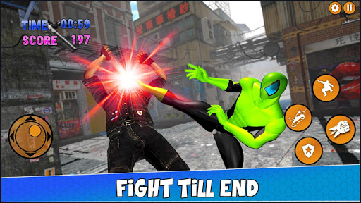 اسکرین شات 5 برنامه Amazing Spider Fight: Strange Rope hero battle