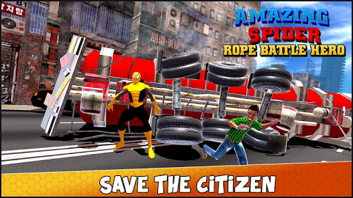 اسکرین شات 4 برنامه Amazing Spider Fight: Strange Rope hero battle