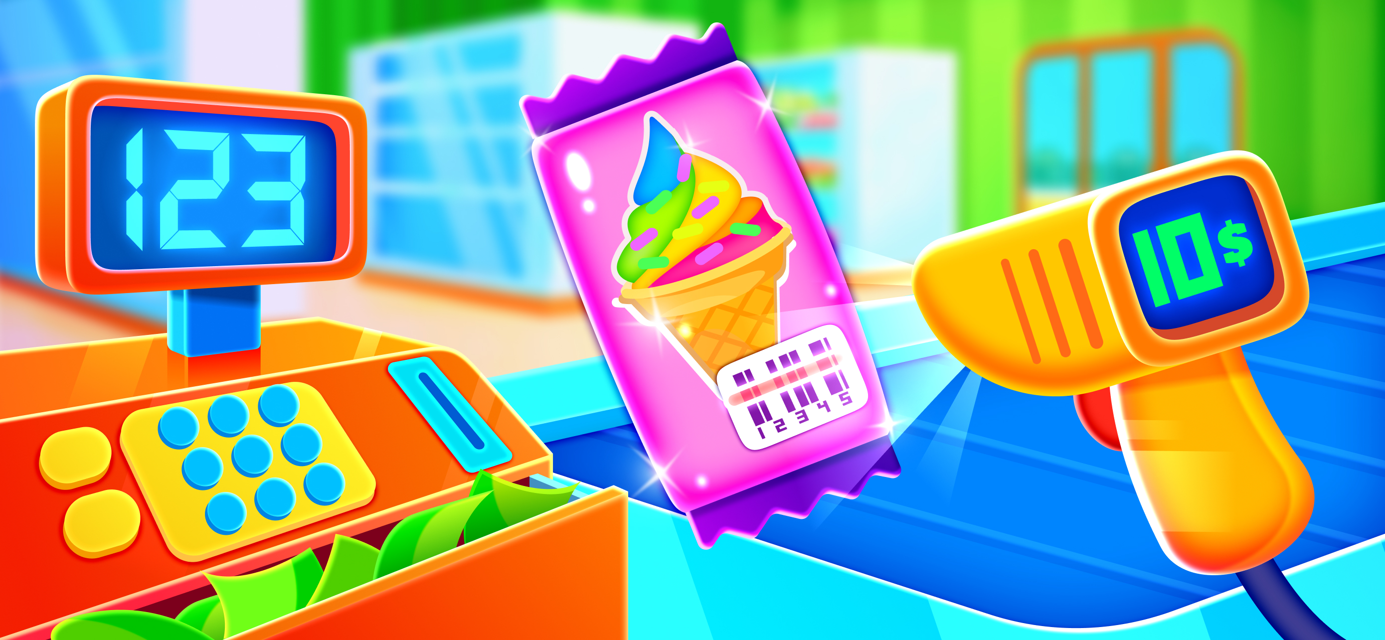 اسکرین شات 1 بازی Supermarket Games for Kids 2-5