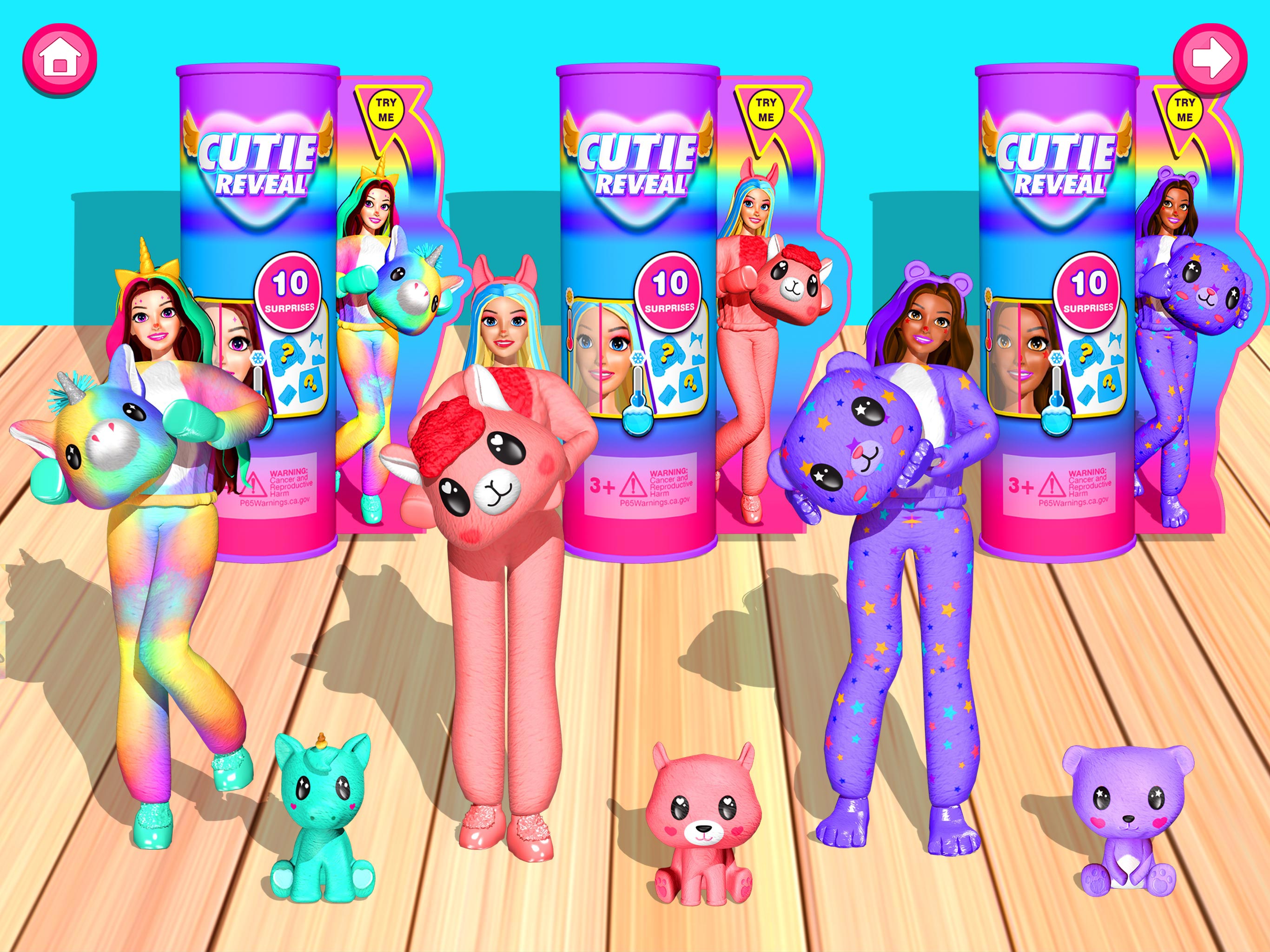 اسکرین شات 5 بازی Cutie Reveal Doll Unbox Games