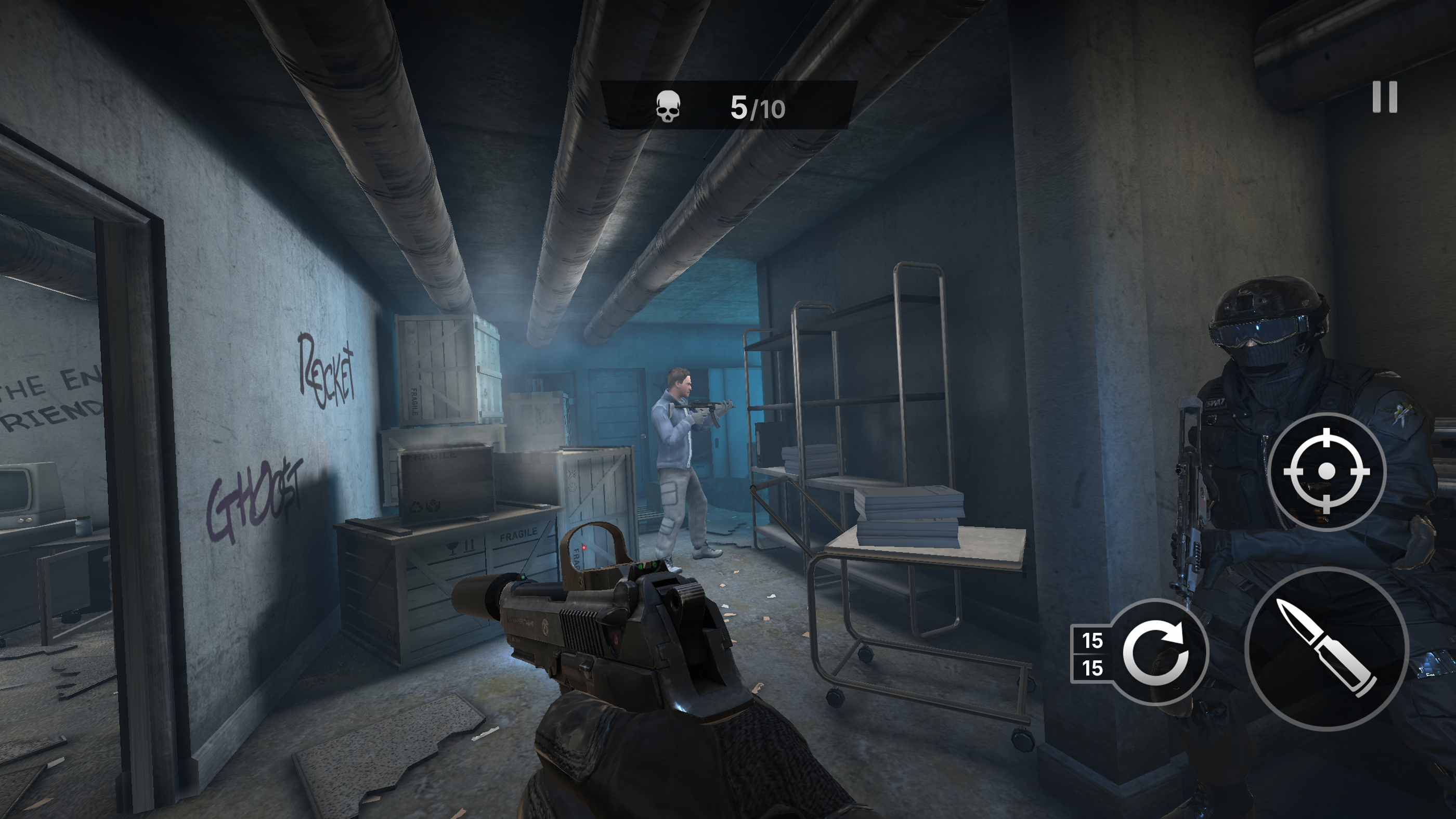 اسکرین شات 2 بازی SWAT Shooter Police Action FPS