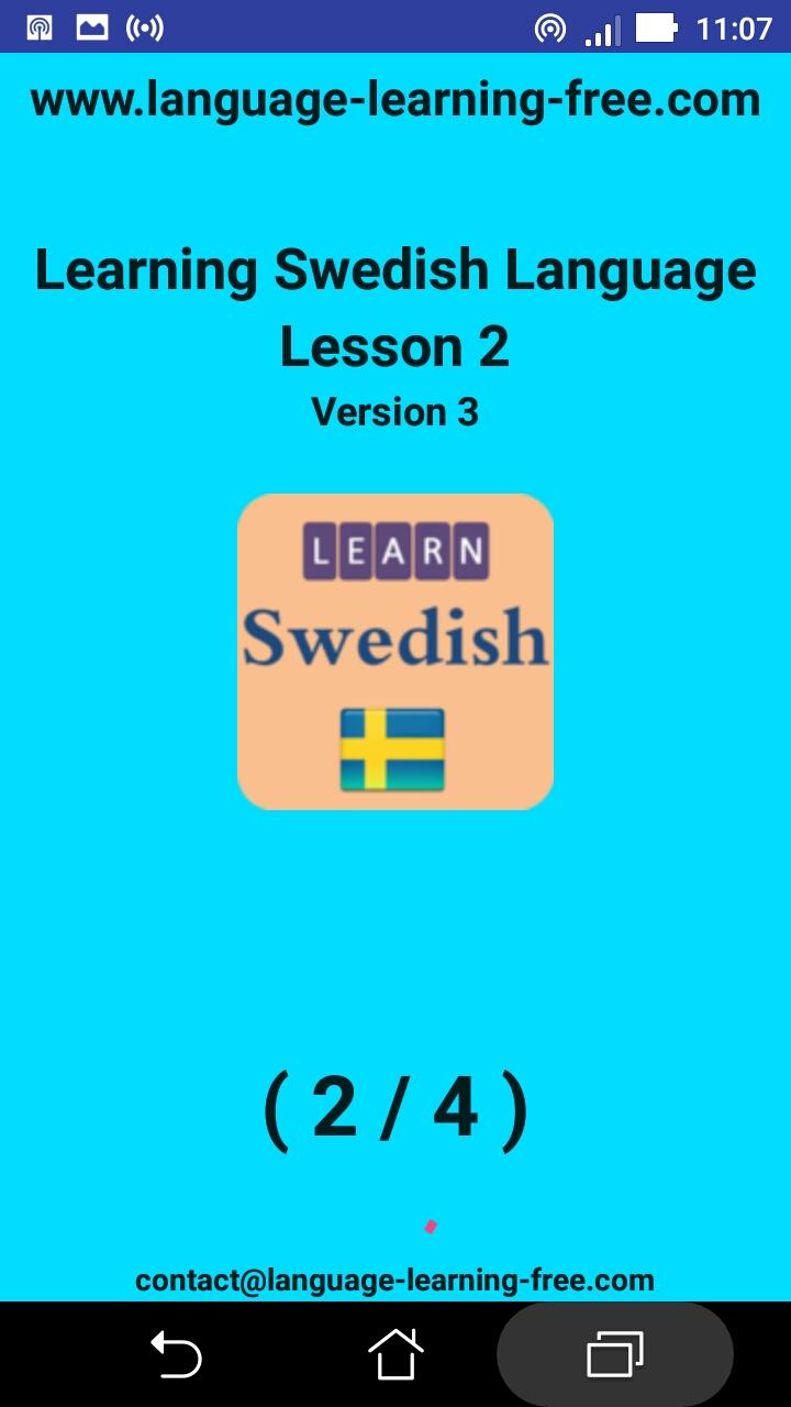 اسکرین شات 8 برنامه Learning Swedish language (les