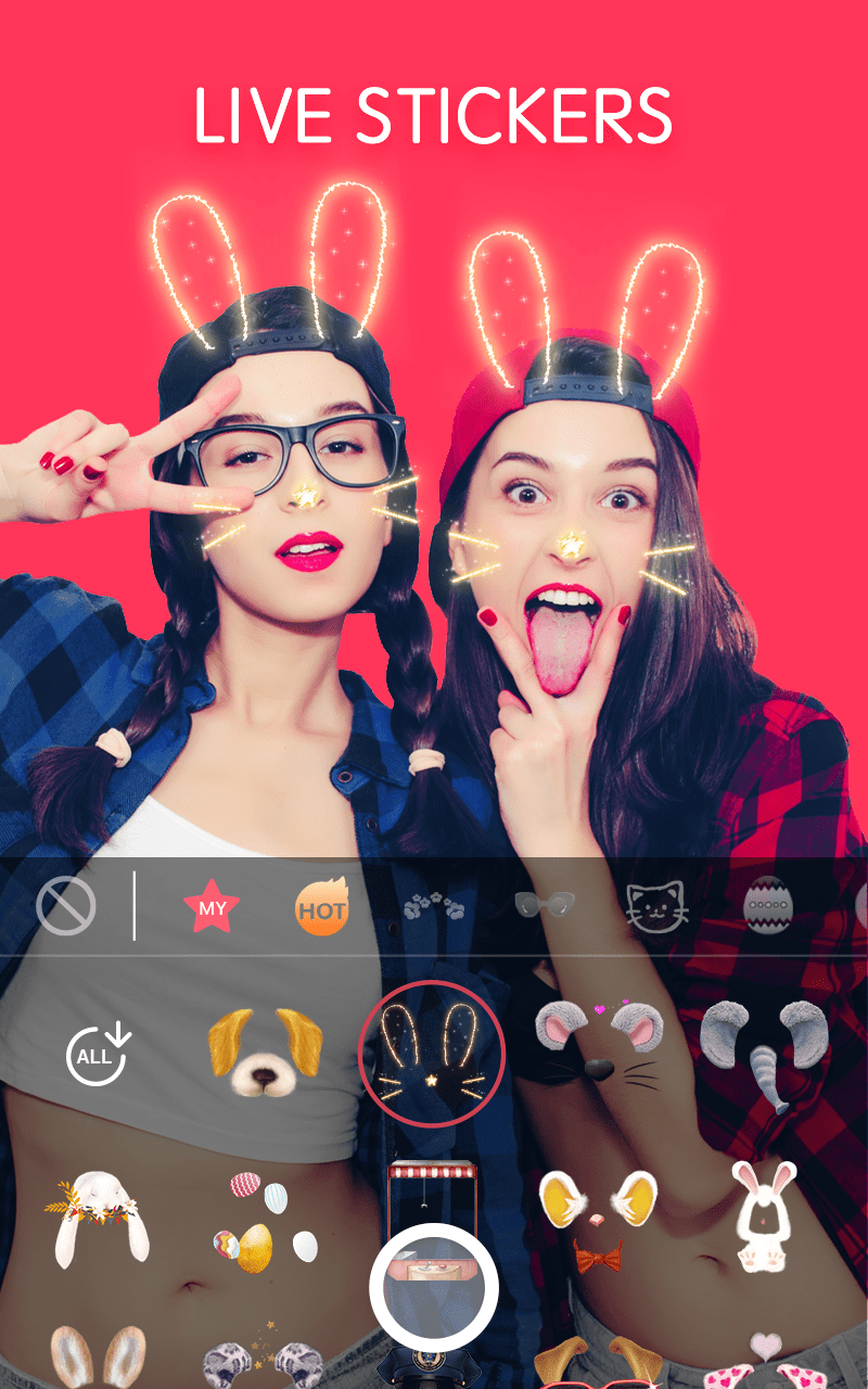 اسکرین شات 2 برنامه Sweet Beauty Cam: for selfie