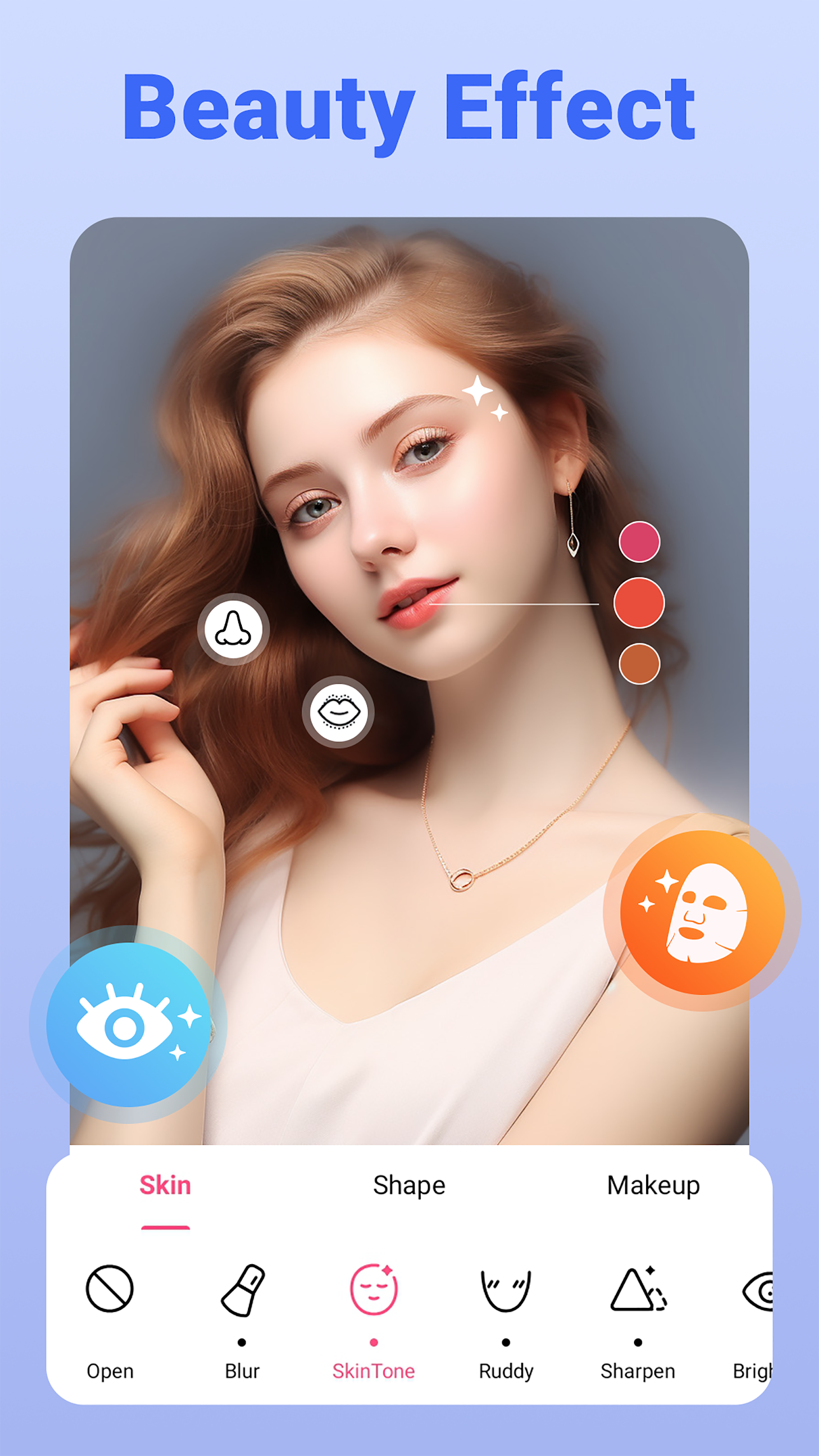 اسکرین شات 3 برنامه Beauty Camera & Makeup Stylist