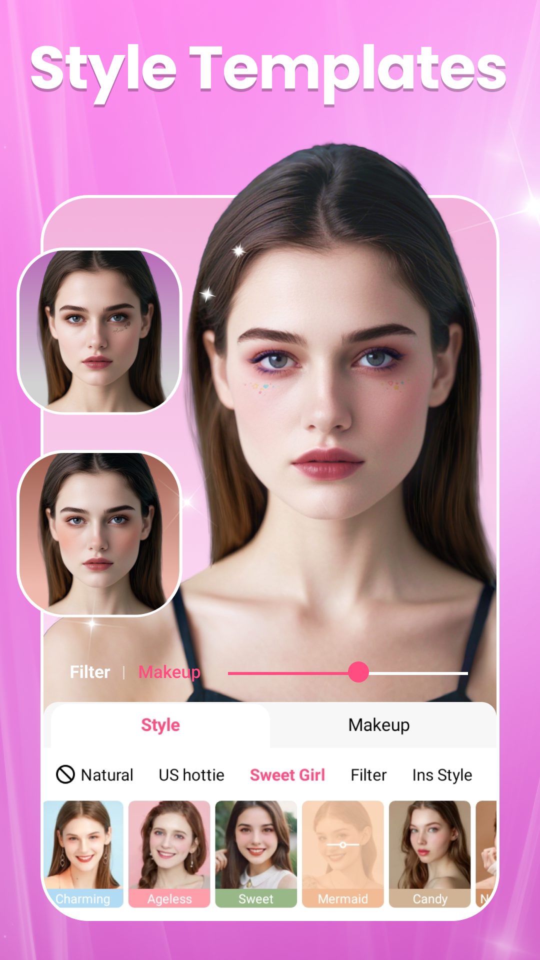 اسکرین شات 1 برنامه Beauty Camera & Makeup Stylist