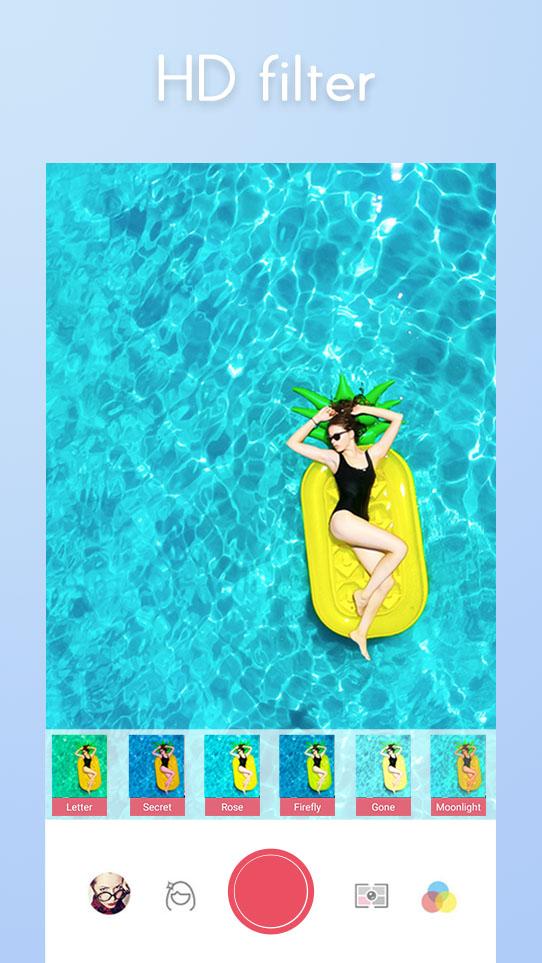 اسکرین شات 5 برنامه Sweet Selfie Camera:beauty cam