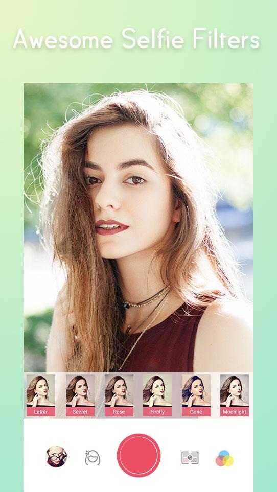 اسکرین شات 2 برنامه Sweet Selfie Camera:beauty cam