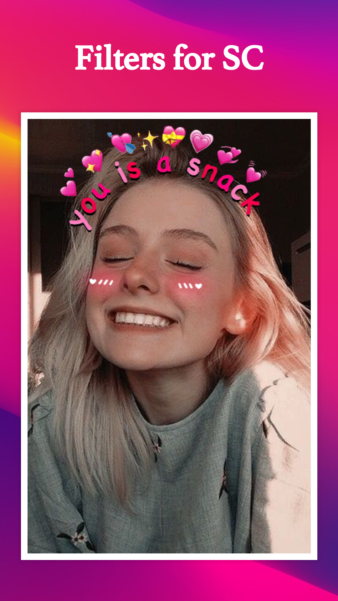 اسکرین شات 2 برنامه Filters for SC & Stickers