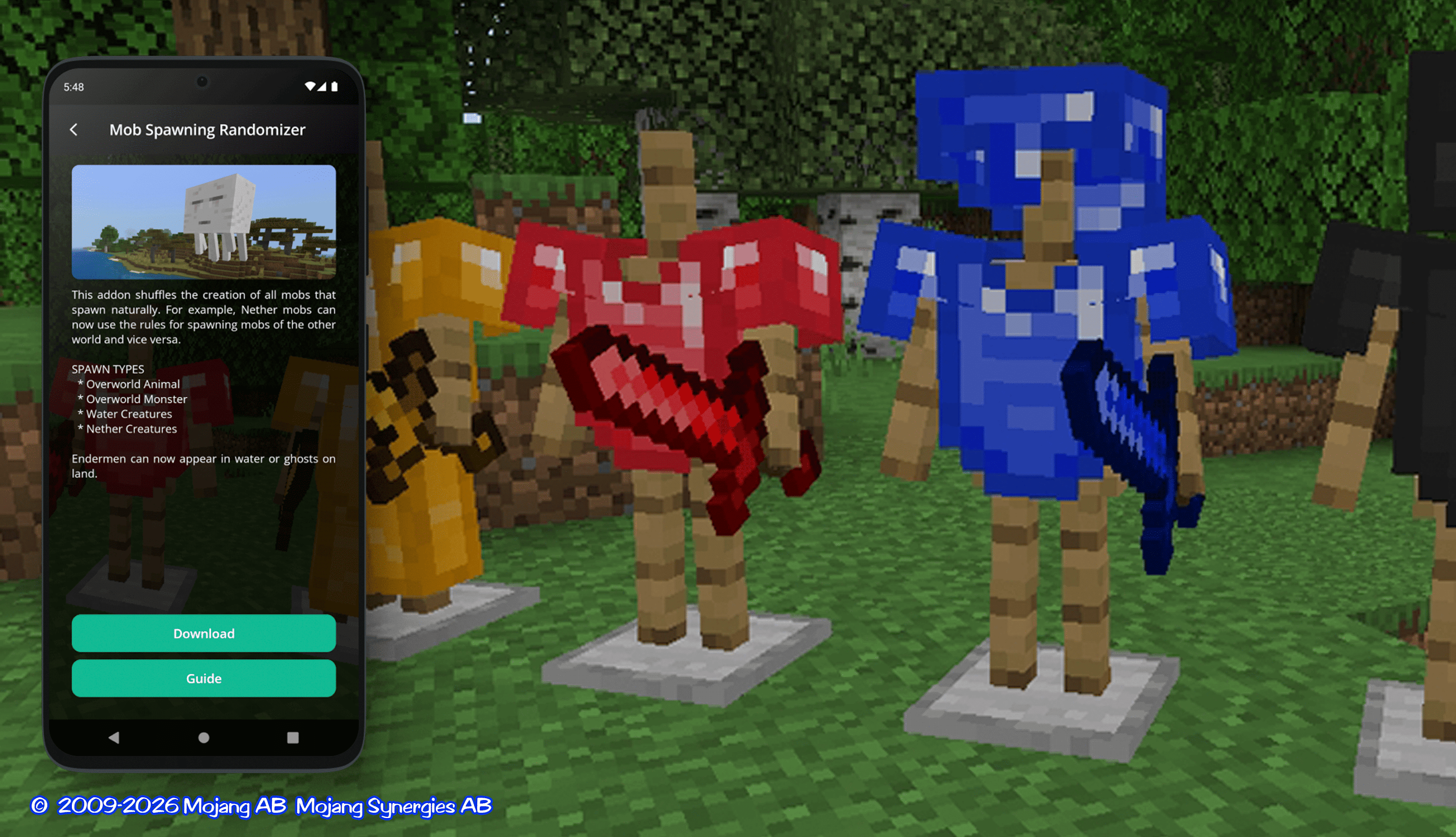 اسکرین شات 5 برنامه Swords for minecraft pe