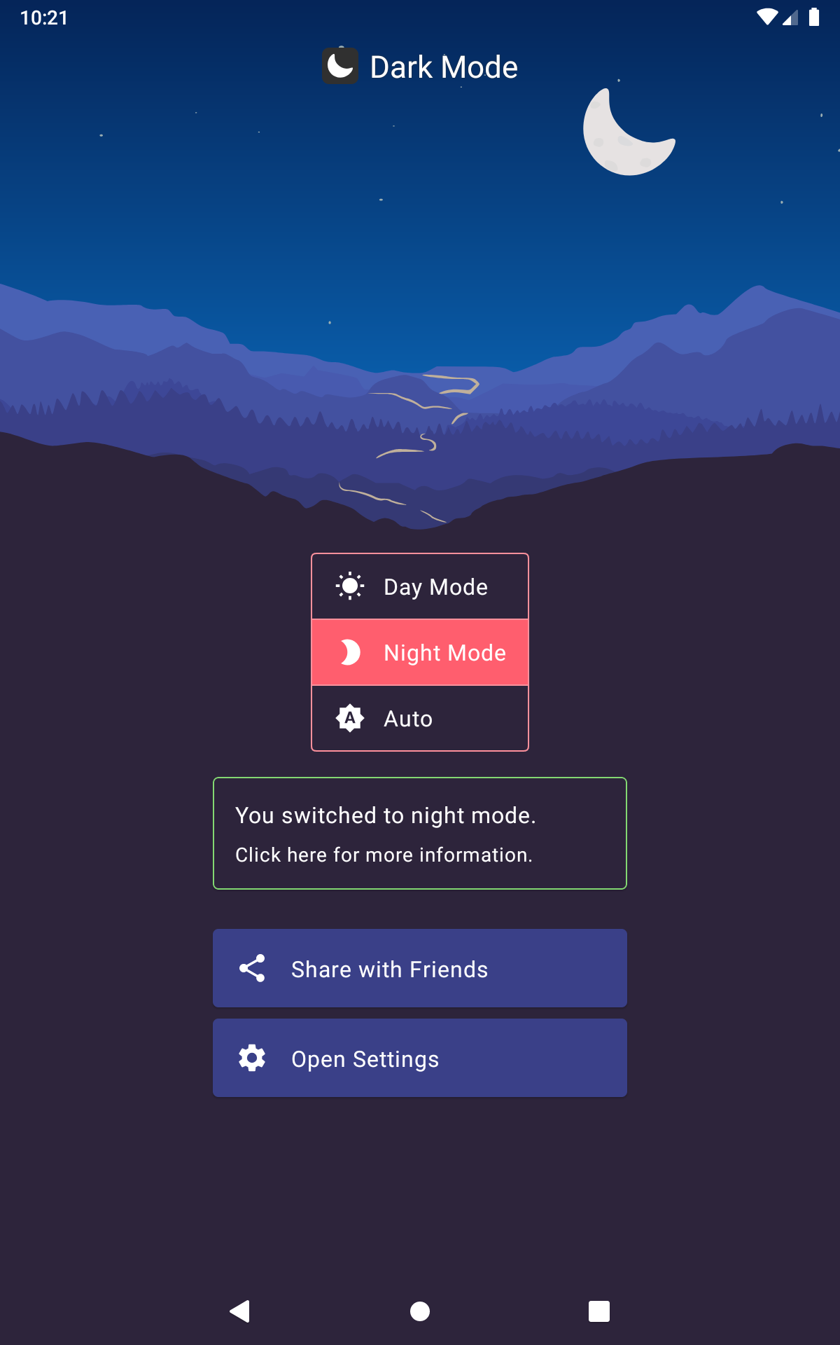 اسکرین شات 4 برنامه Dark Mode