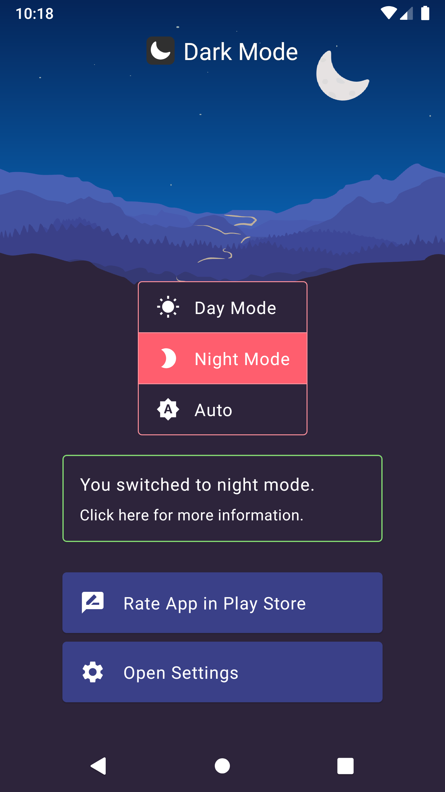 اسکرین شات 2 برنامه Dark Mode