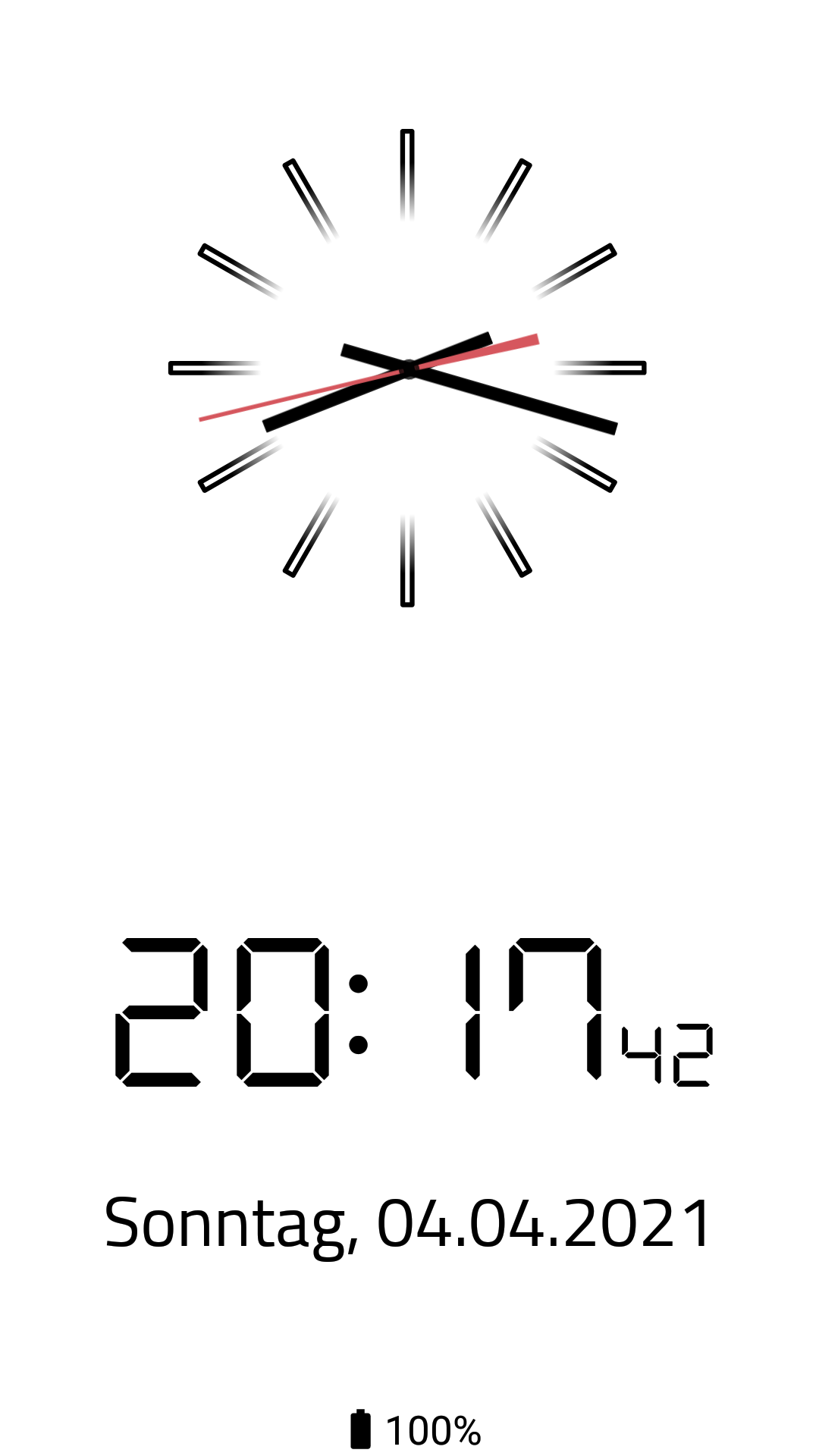 اسکرین شات 2 برنامه Clock Screensaver
