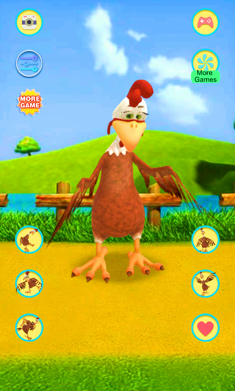 اسکرین شات 7 برنامه Talking Chicken