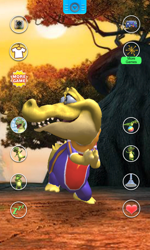 اسکرین شات 4 برنامه Talking Bath Crocodile