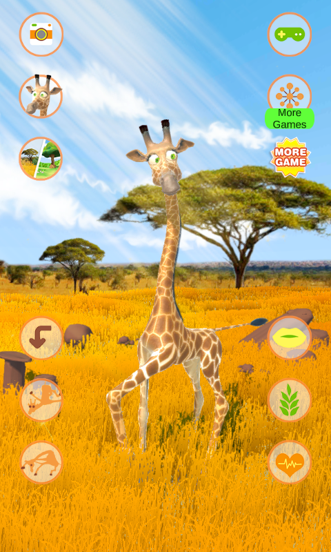 اسکرین شات 3 برنامه Talking Giraffe