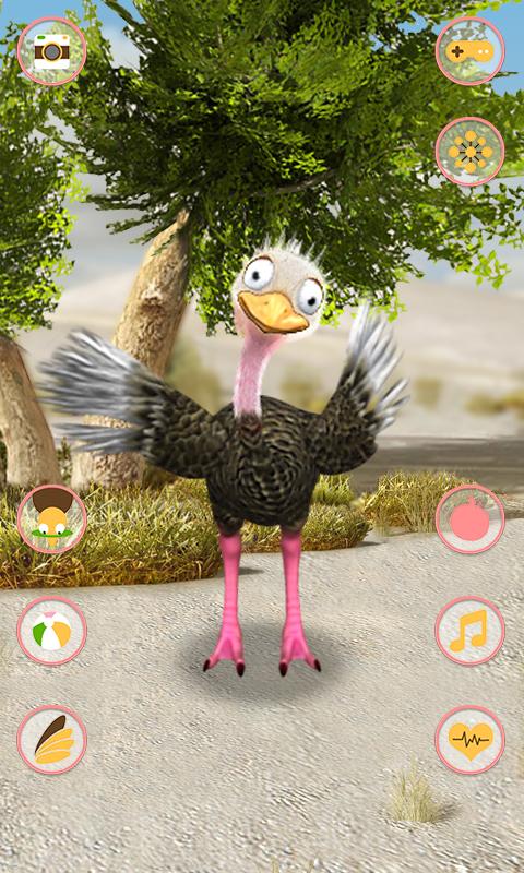 اسکرین شات 2 برنامه Talking Ostrich