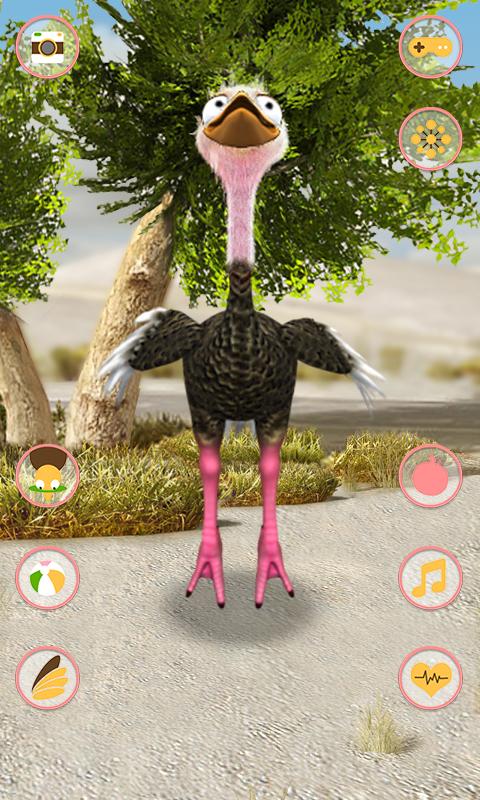 اسکرین شات 4 برنامه Talking Ostrich