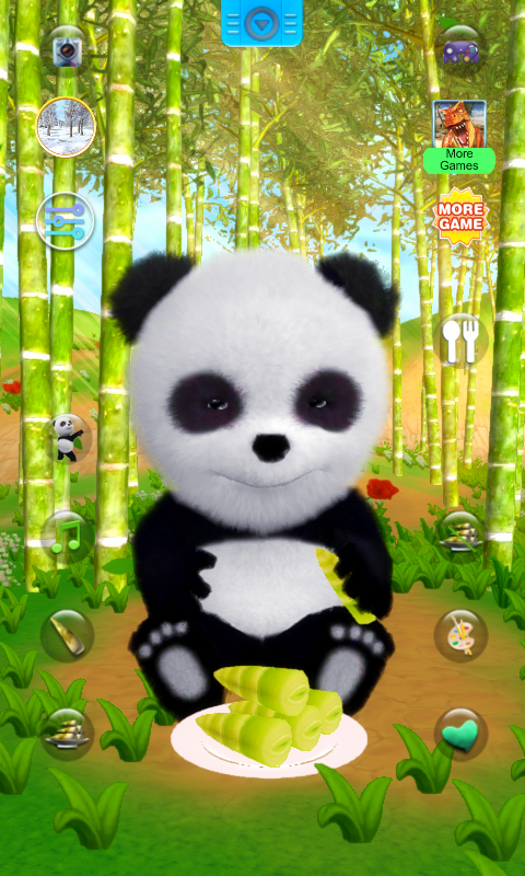 اسکرین شات 5 برنامه Talking Panda