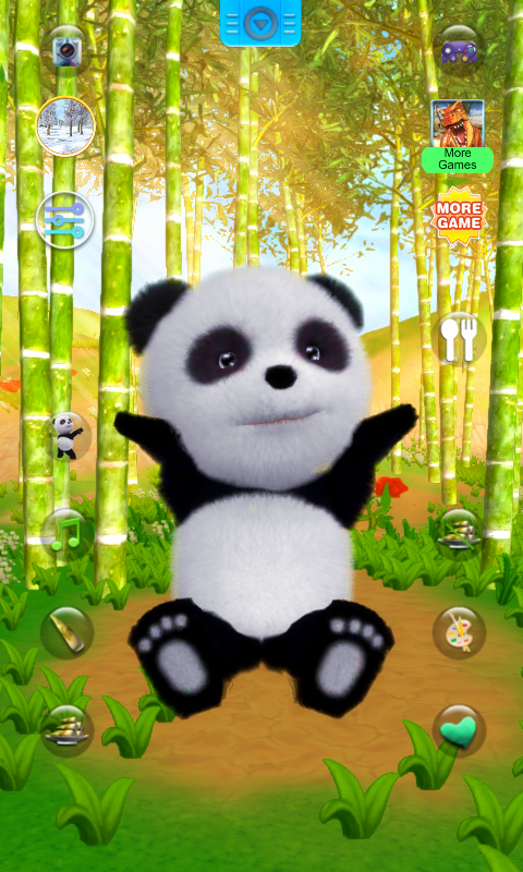 اسکرین شات 4 برنامه Talking Panda