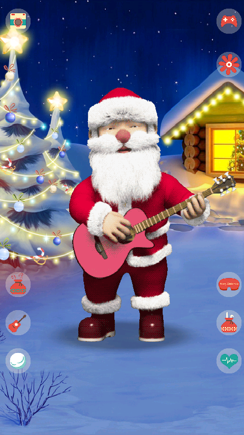 اسکرین شات 1 برنامه Talking Santa Claus