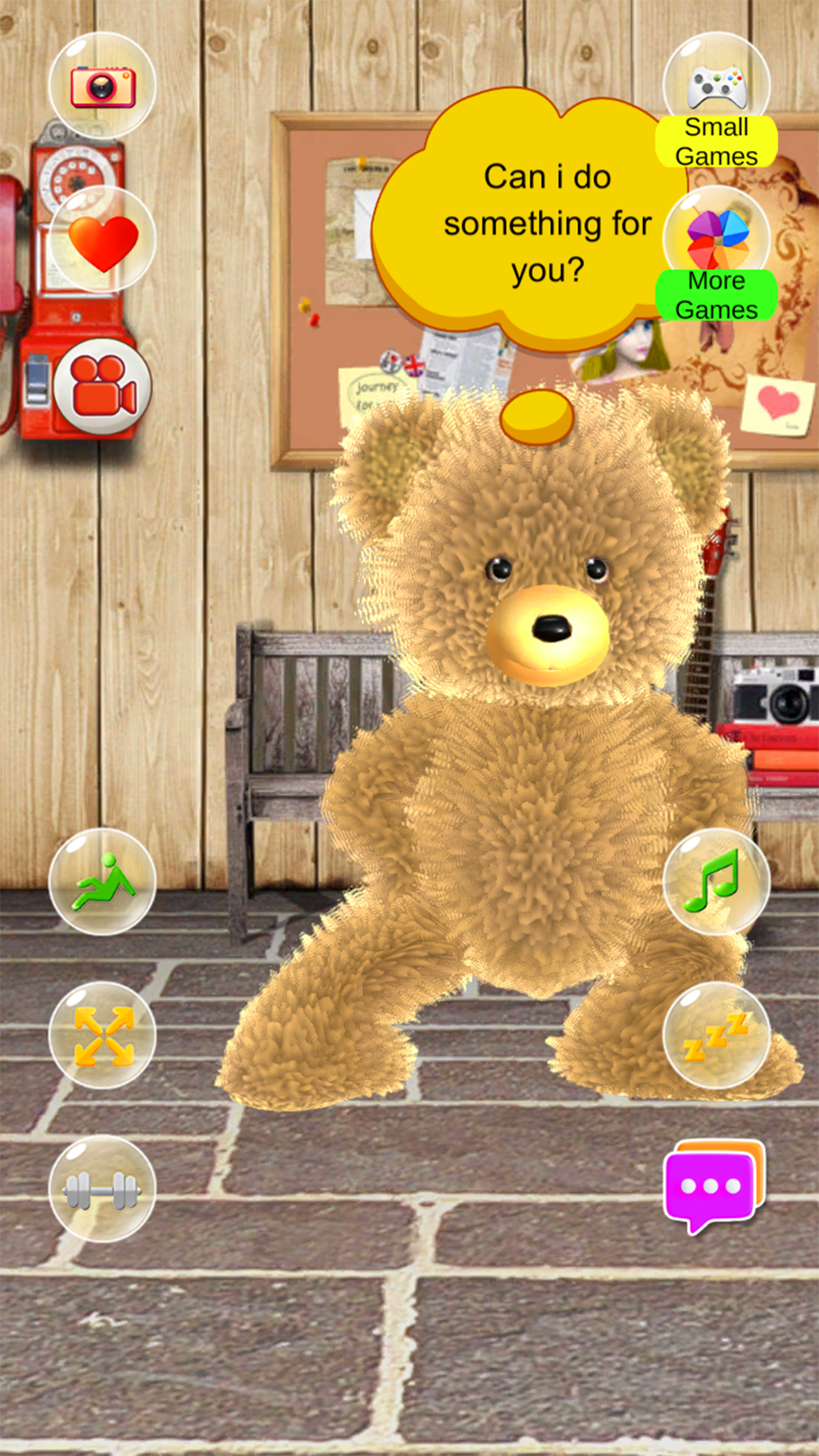 اسکرین شات 1 بازی Talking Teddy Bear