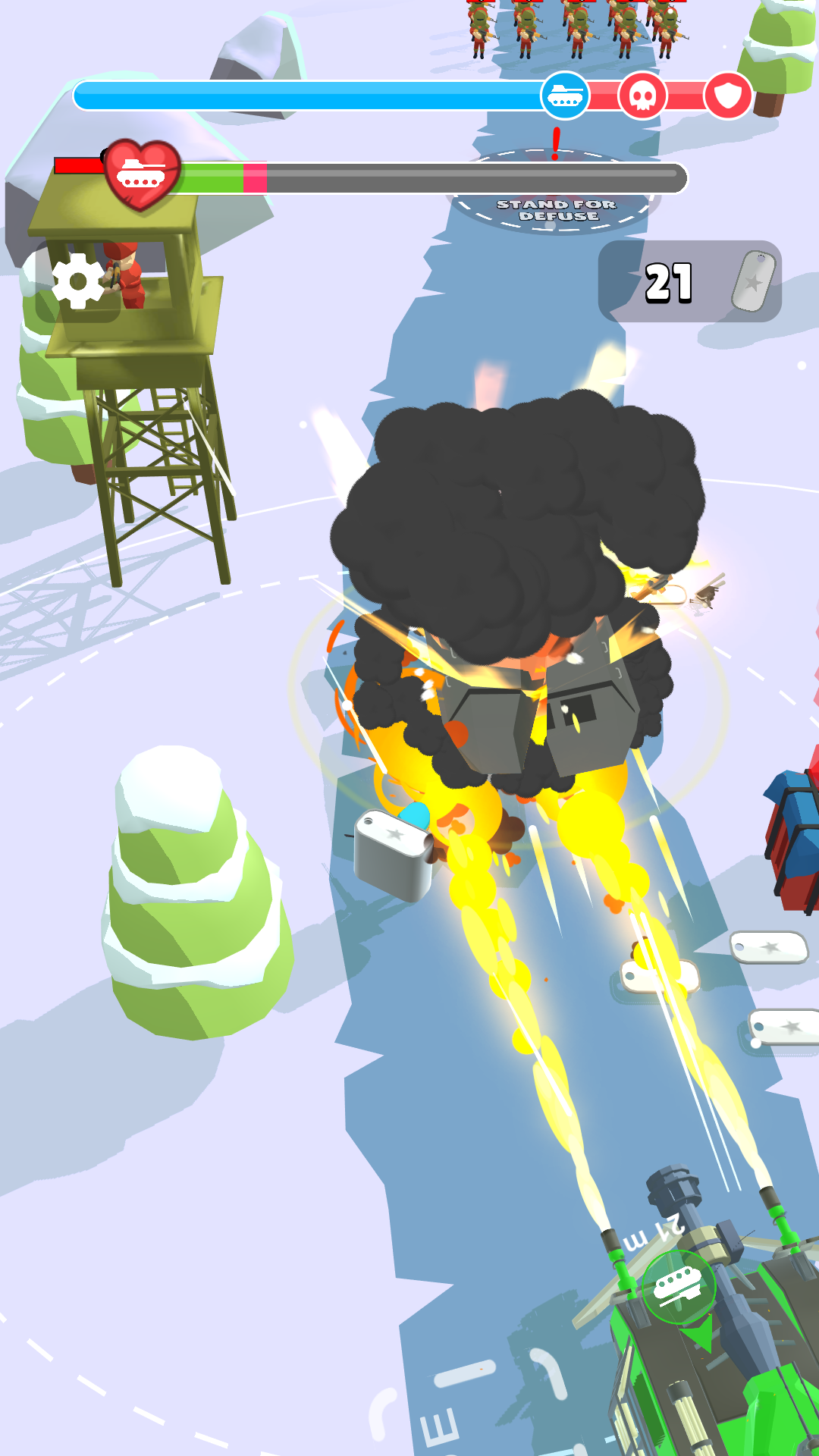 اسکرین شات 1 بازی Tank Commander 3D: Army Rush!
