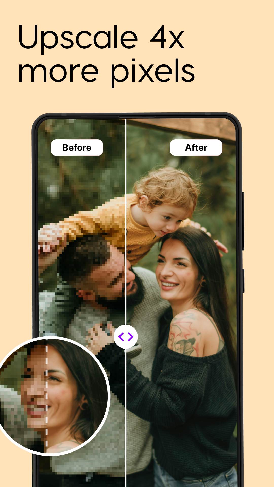 اسکرین شات 4 برنامه PhotoBoost - AI Photo Enhancer