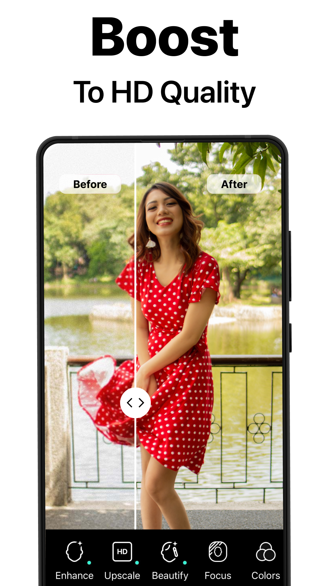 اسکرین شات 5 برنامه PhotoBoost - AI Photo Enhancer