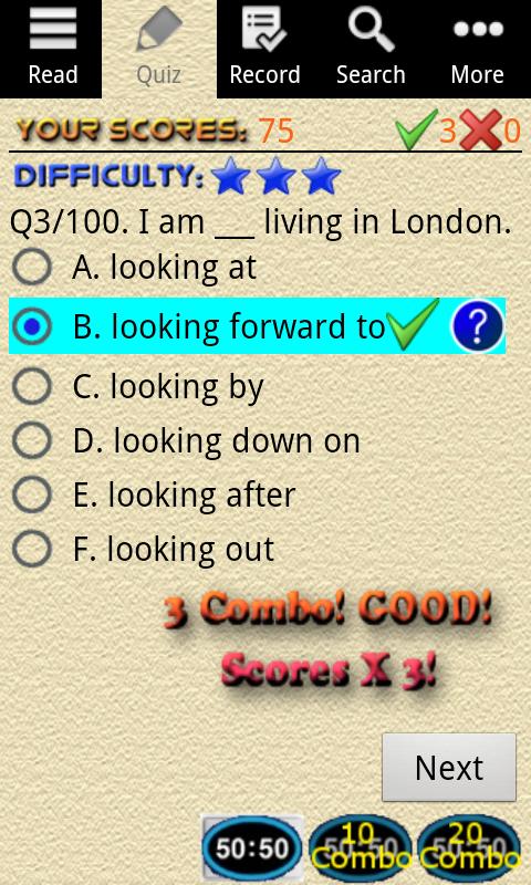 اسکرین شات 3 برنامه English Grammar - Phrasal Verb