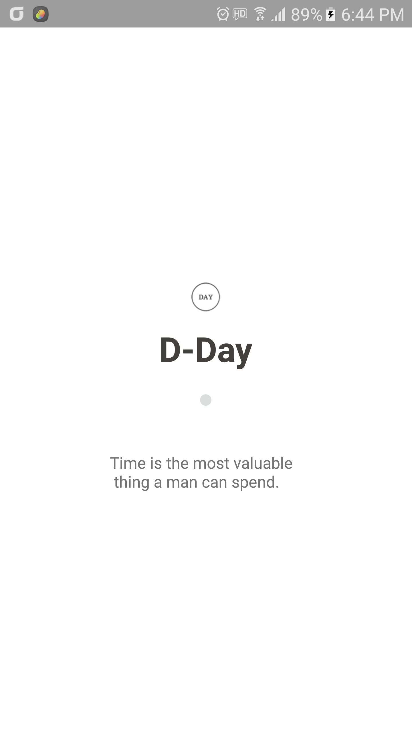 اسکرین شات 1 برنامه D-day Counter widget