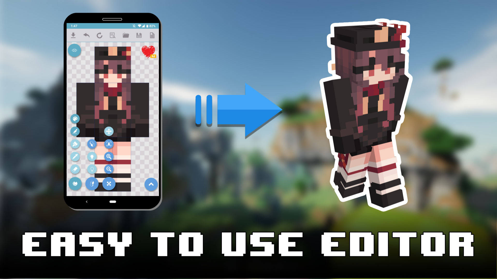 اسکرین شات 1 برنامه MC Skin Factory for Minecraft