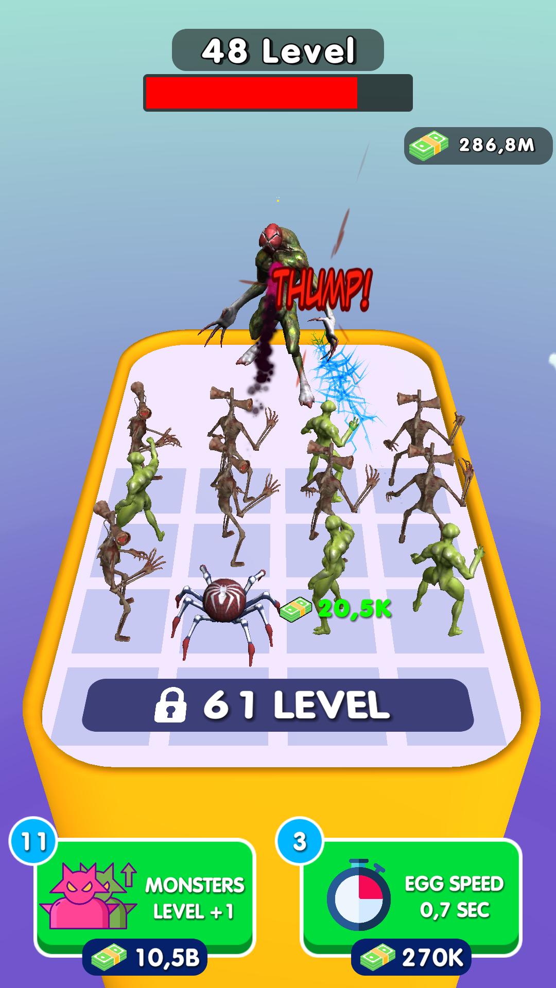 اسکرین شات 1 بازی Monsters Idle Merge