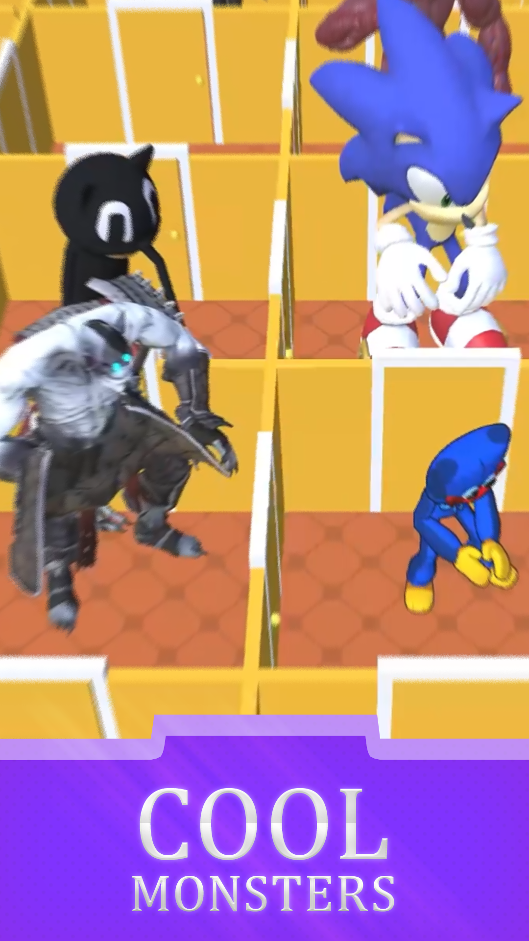 اسکرین شات 1 بازی Monsters: Room Maze