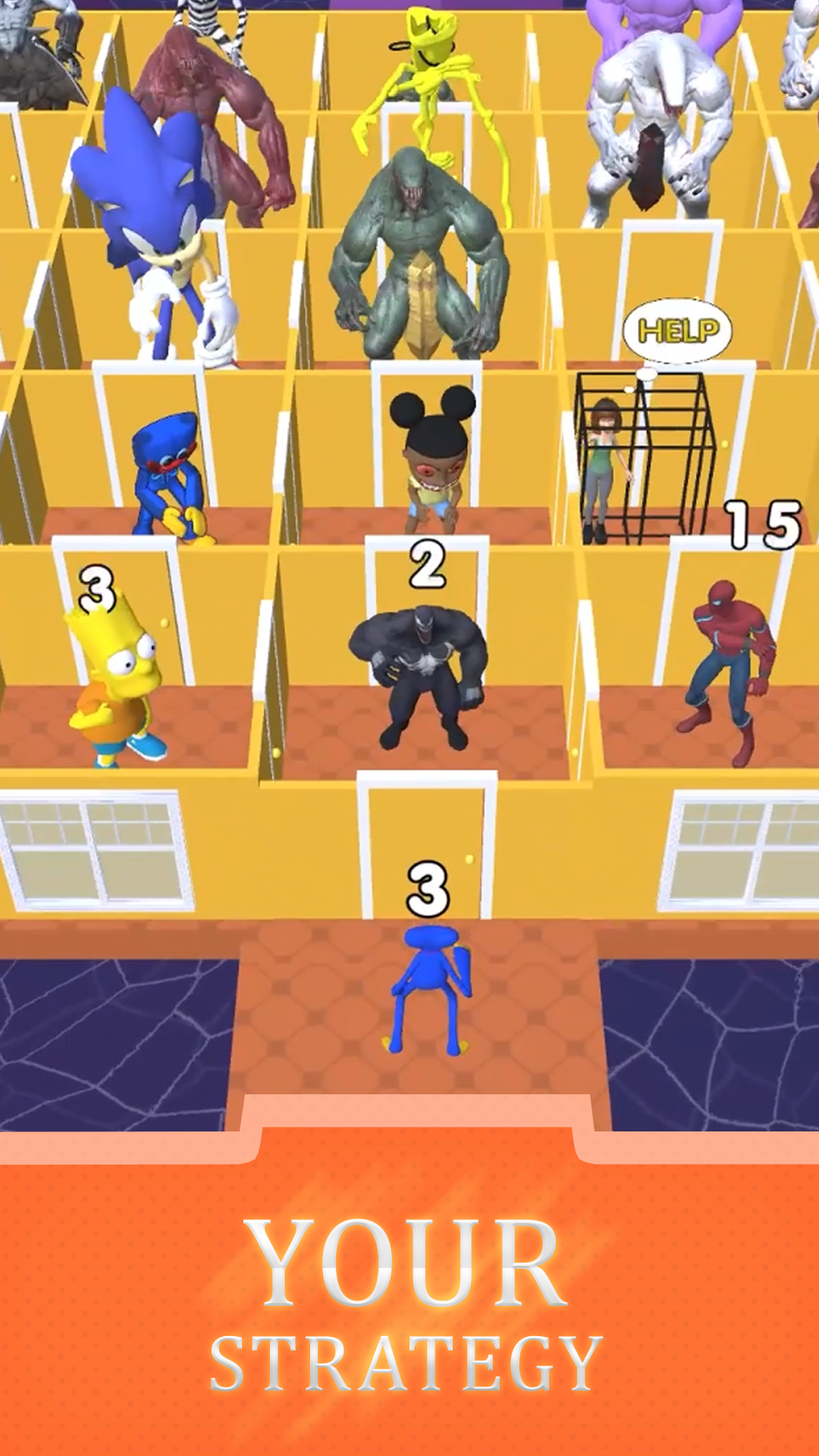 اسکرین شات 5 بازی Monsters: Room Maze