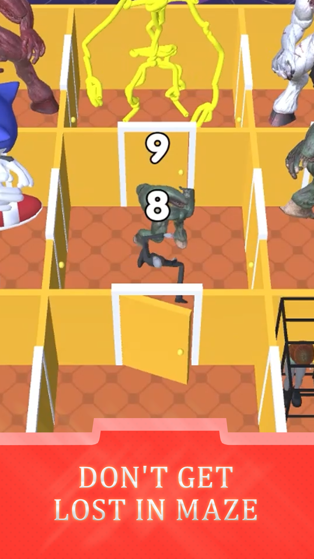 اسکرین شات 6 بازی Monsters: Room Maze