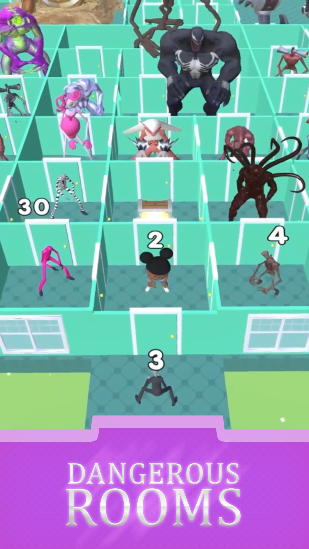 اسکرین شات 3 بازی Monsters: Room Maze