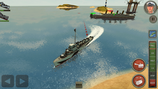 اسکرین شات 3 بازی Enemy Waters : Submarine and Warship battles