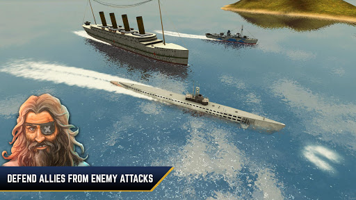 اسکرین شات 2 بازی Enemy Waters : Submarine and Warship battles