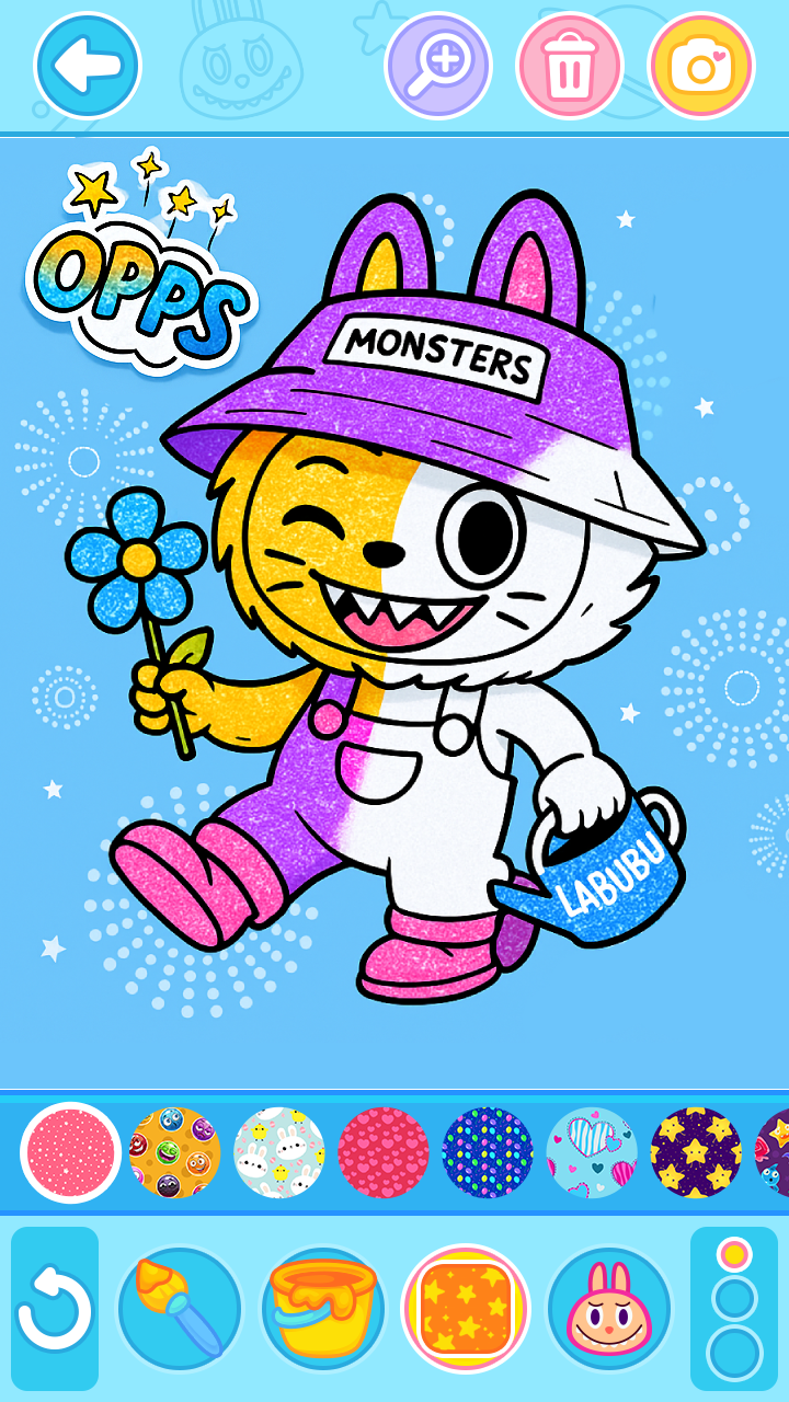 اسکرین شات 7 بازی Labubu Coloring Games for Kids