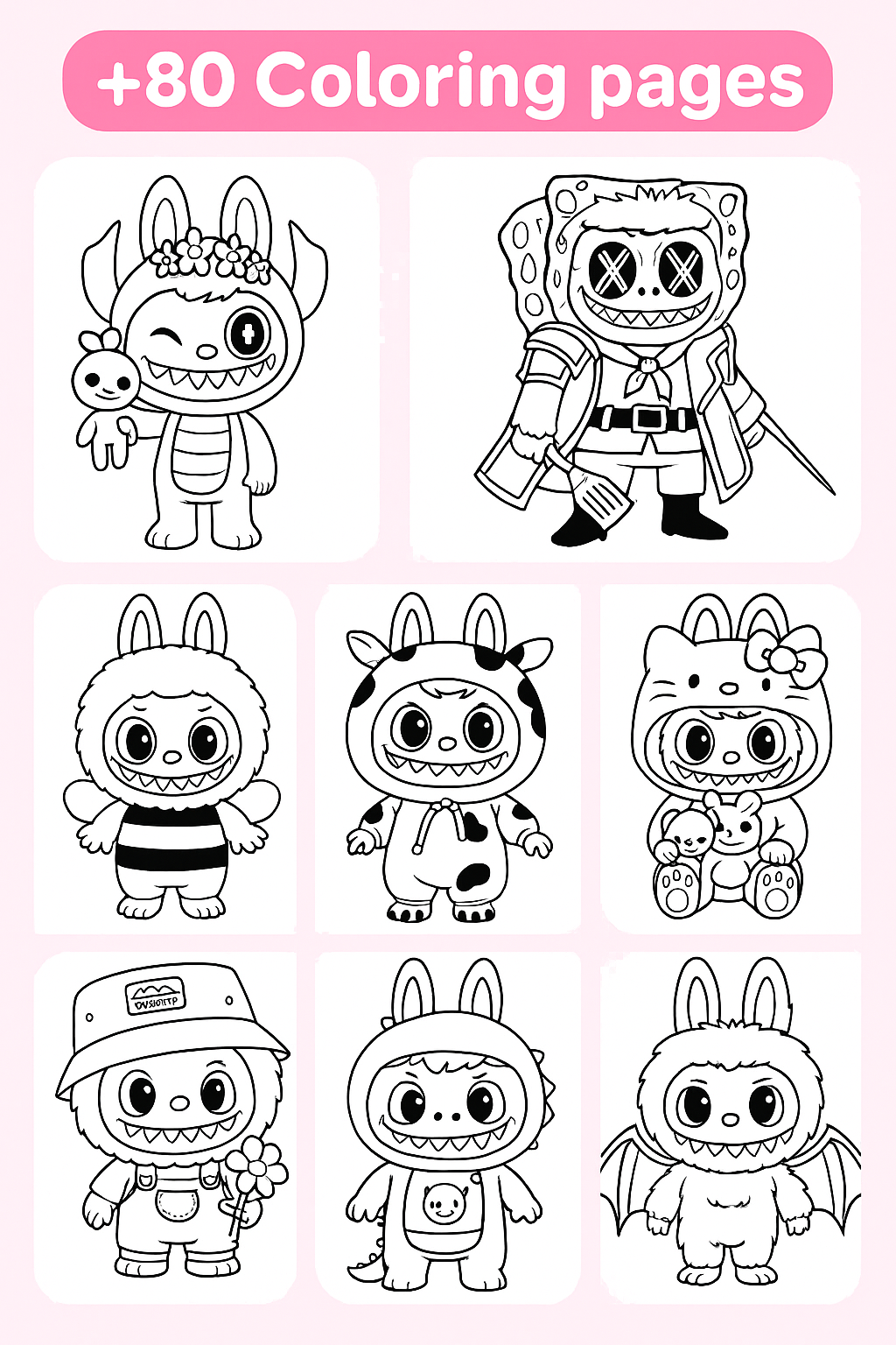 اسکرین شات 4 بازی Labubu Coloring Games for Kids