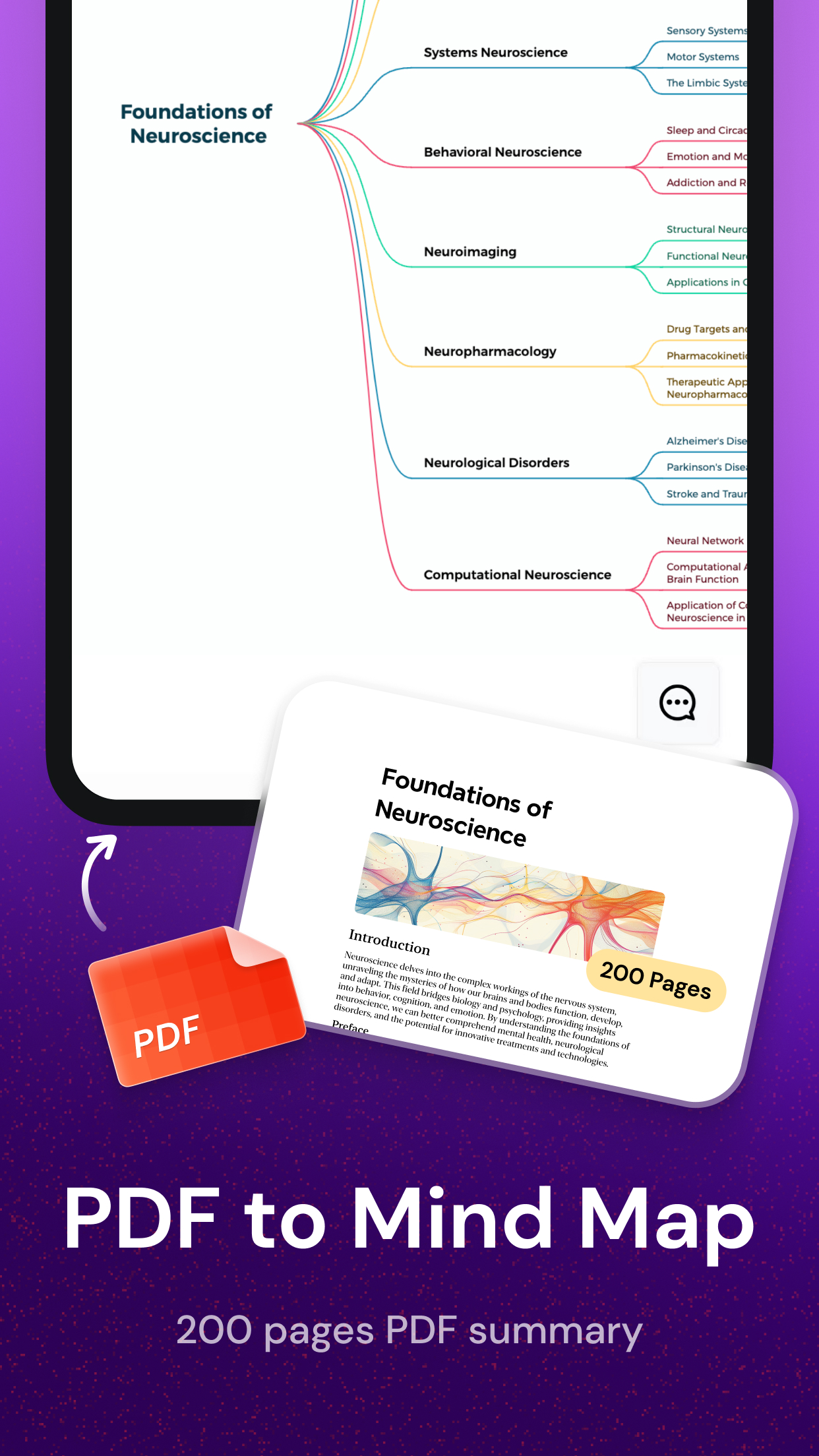 اسکرین شات 2 برنامه Mapify: AI Mind Map & Summary