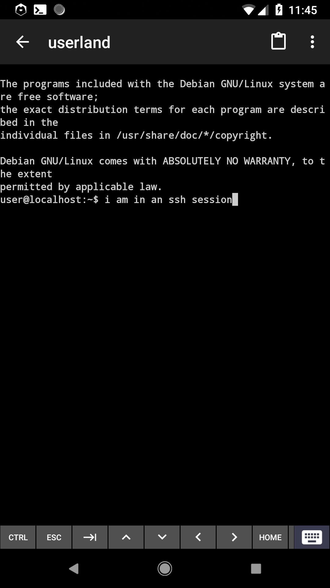 اسکرین شات 2 برنامه UserLAnd - Linux on Android