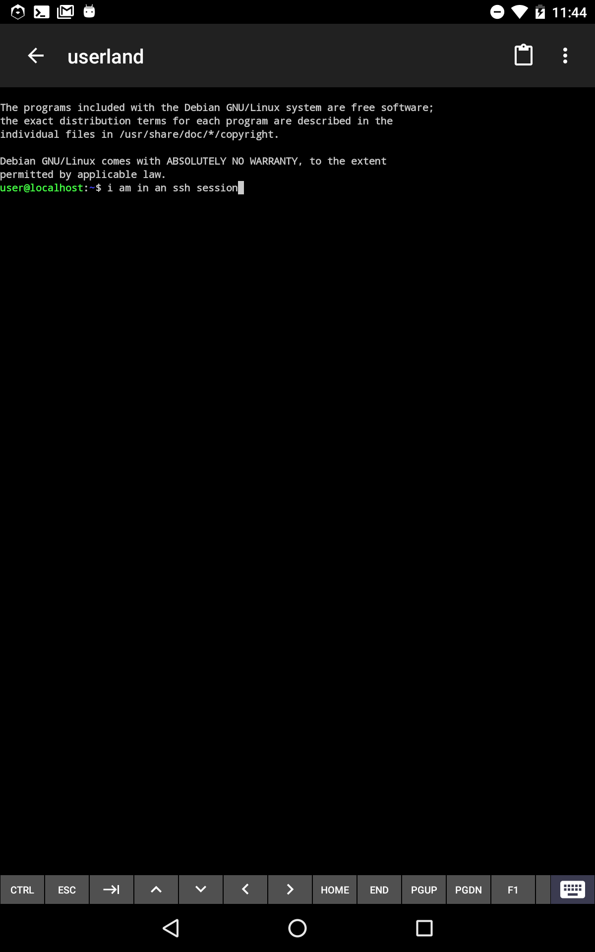 اسکرین شات 4 برنامه UserLAnd - Linux on Android