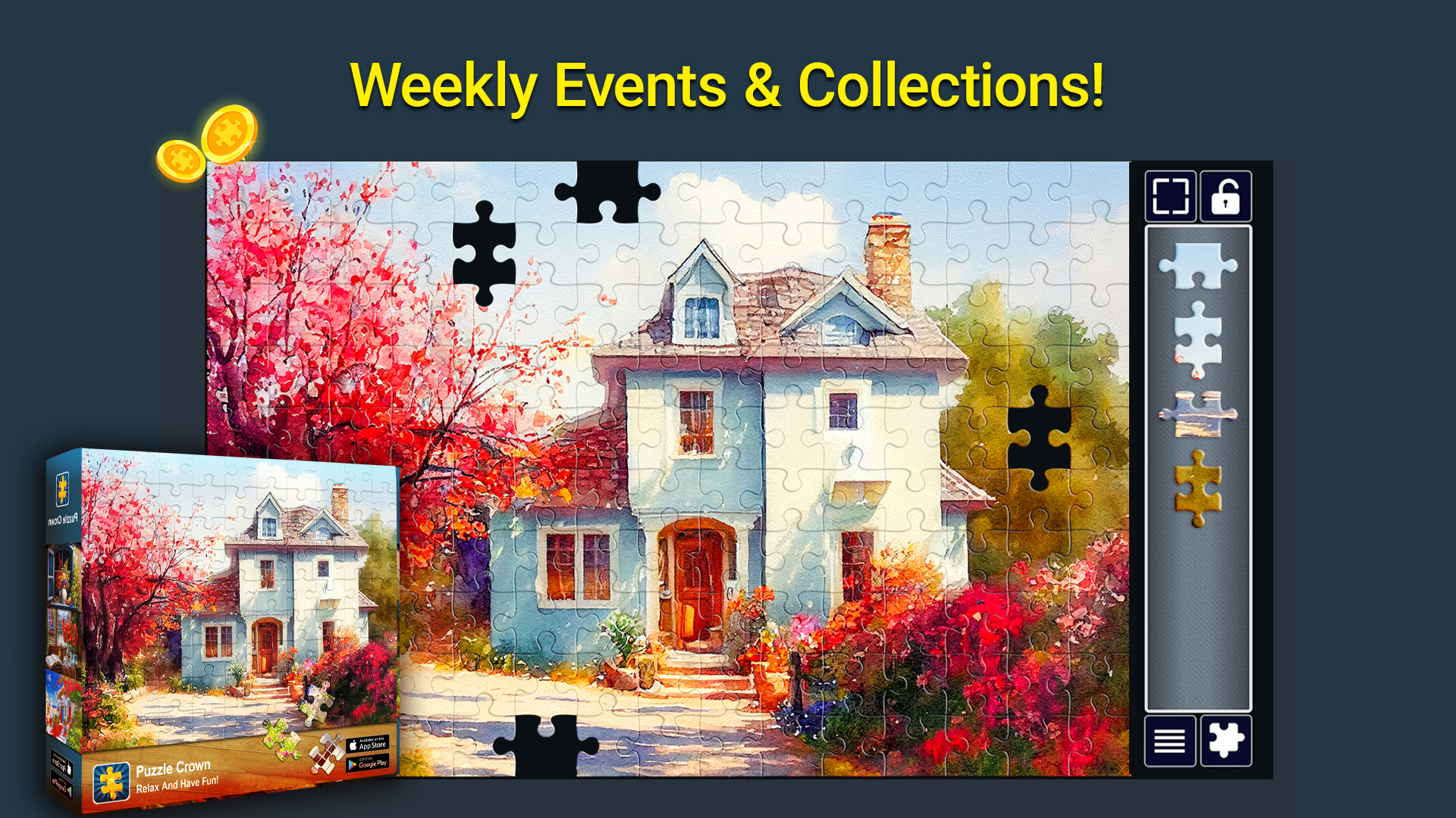 اسکرین شات 3 بازی Jigsaw Puzzles Crown: HD Games