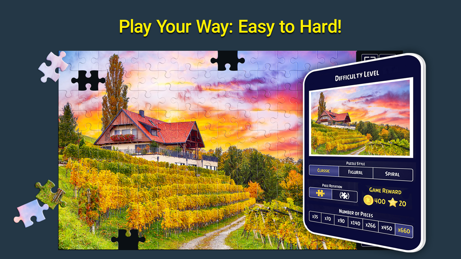اسکرین شات 5 بازی Jigsaw Puzzles Crown: HD Games
